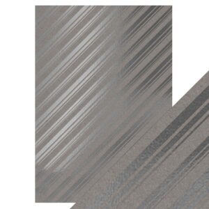 Craft Perfect - Foiled Kraft Card - Silver Strokes