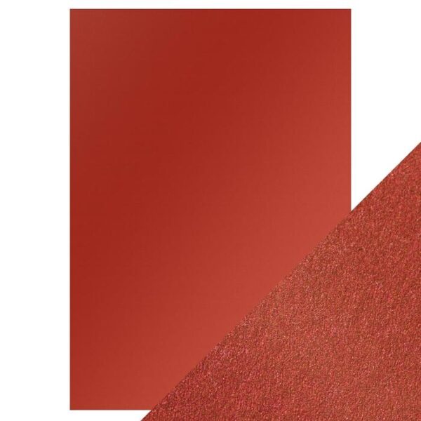 Craft Perfect - Pearlescent Card - Red Velvet