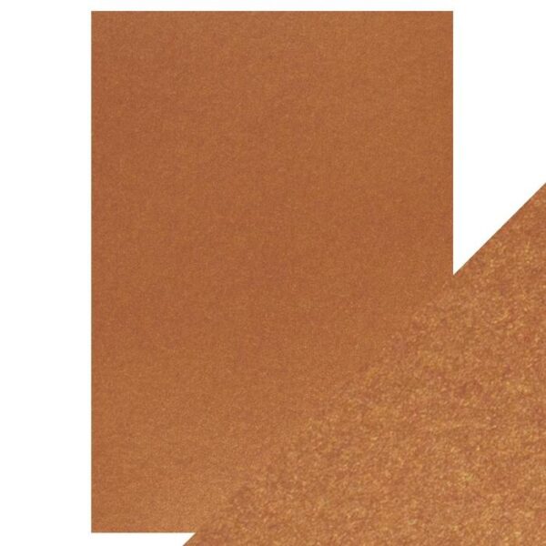 Craft Perfect - Pearlescent Card - Rusted Crimson