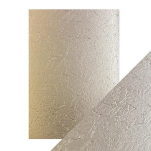 Craft Perfect - Luxury Embossed Card - Golden Leaves
