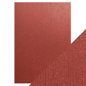 Craft Perfect - Luxury Embossed Card - Crimson Silk