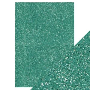 Craft Perfect - Glitter Card - Turquoise Lake