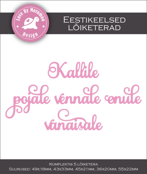 Lõiketerade komplekt "Perekonnale" (mehed)