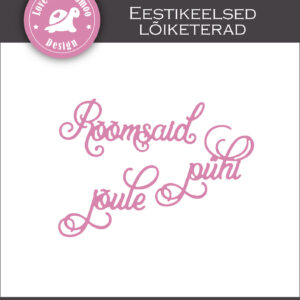 Lõiketerade komplekt "Rõõmsaid jõule/pühi"