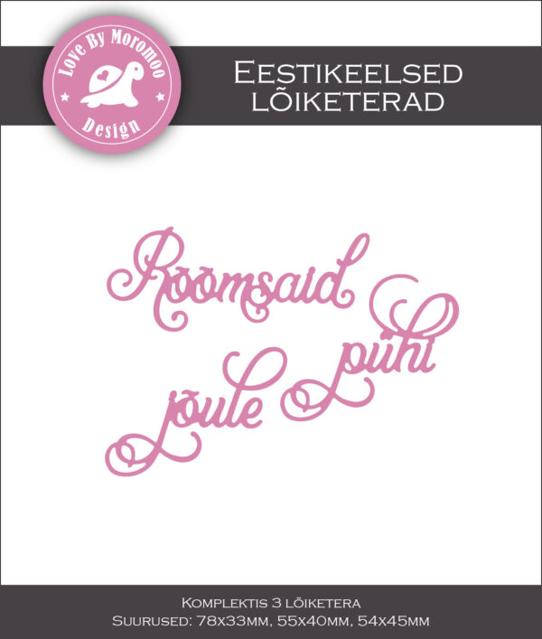 Lõiketerade komplekt "Rõõmsaid jõule/pühi"