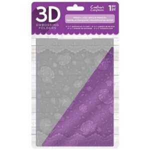 3D Embossing Folder 5"x7" - French Lace