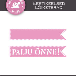Lõiketerade komplekt "Palju õnne (lipp)"