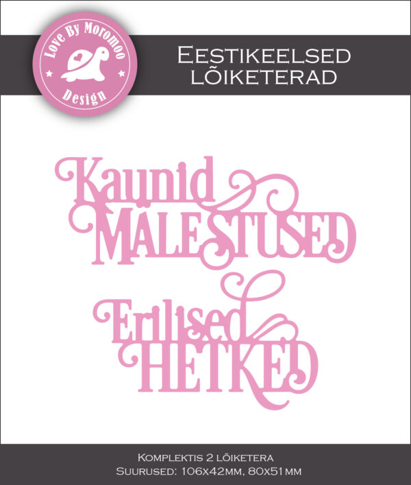 Lõiketerade komplekt "Kaunid mälestused ja Erilised hetked"