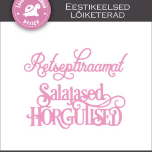 Lõiketerade komplekt "Retseptiraamatule"