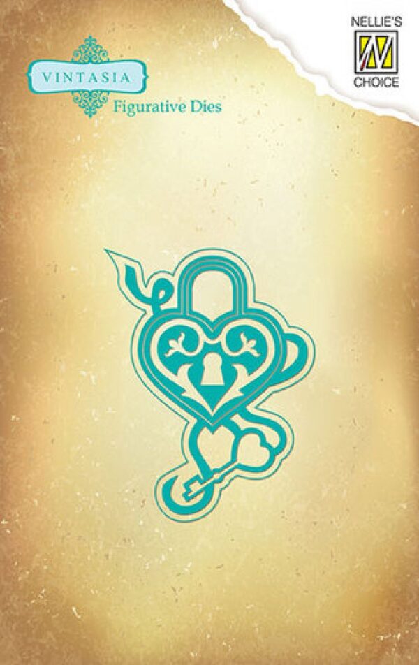 Nellie's Choice - Vintasia Die "Unlock your heart" lõiketerade komplekt