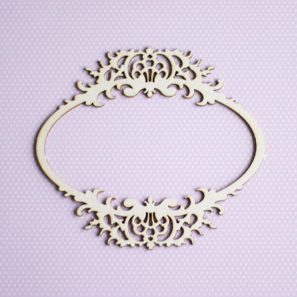 Chipboard "Raam Madame ovaalne"