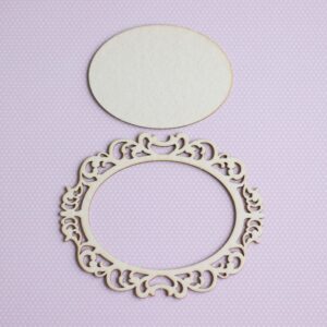 Chipboard "Ovaalne raam"