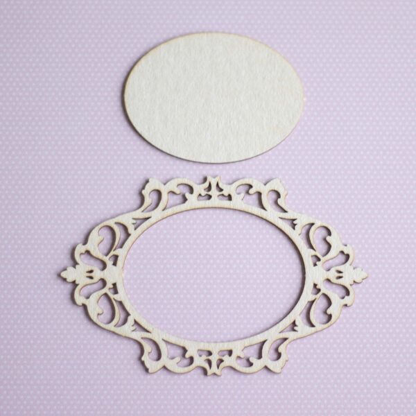 Chipboard "Ovaalne raam"