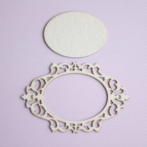Chipboard "Ovaalne raam"
