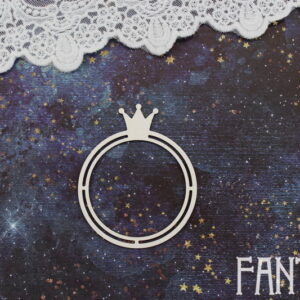 Chipboard "Printsessiraam ring"