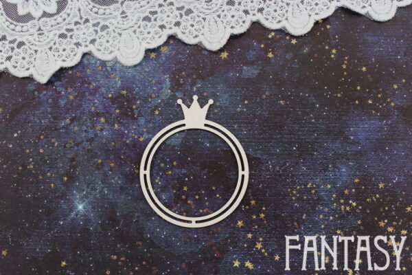 Chipboard "Printsessiraam ring"