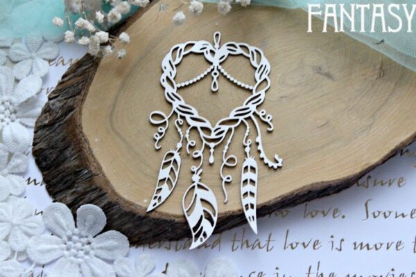 Chipboard "Boho süda"