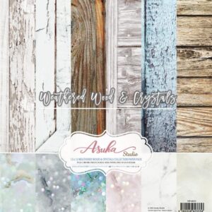 Memory Place Weathered Wood & Crystals 12x12 Inch Paper Pack