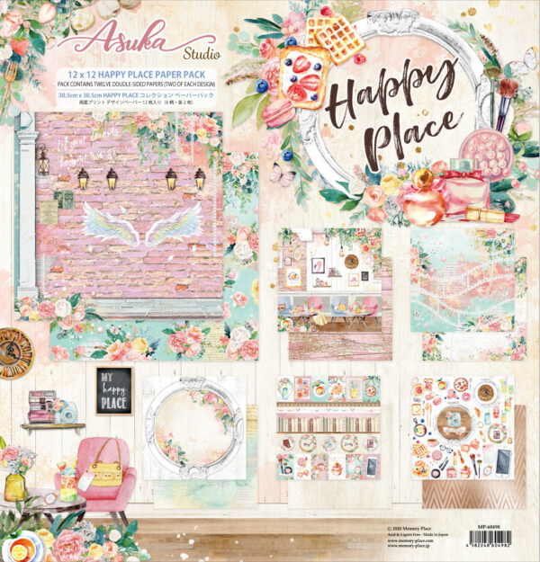 Memory Place Happy Place 12x12 Inch Paper Pack