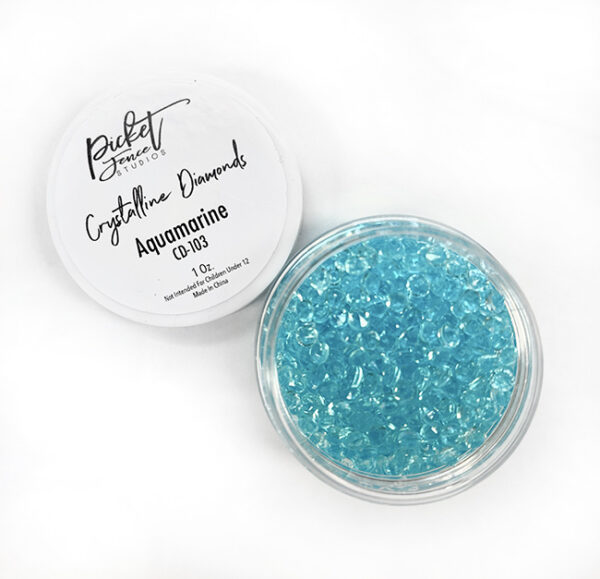 Picket Fence - Crystalline Diamonds - Aquamarine