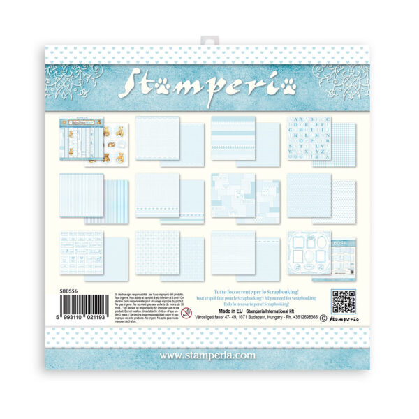 Stamperia - Babydream Blue - disainpaberite komplekt (12x12in) - Image 3