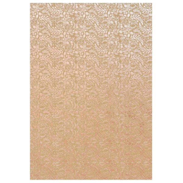 Craft Perfect - Foiled Kraft Card - Rose Gold Blossom - Image 2