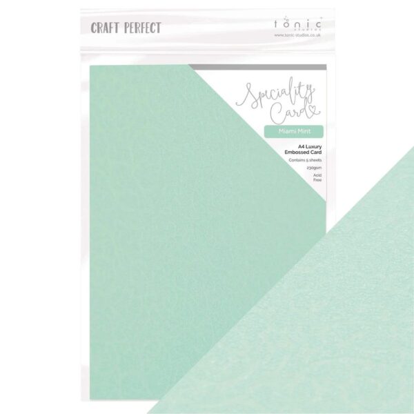Craft Perfect - Luxury Embossed Card - Miami Mint