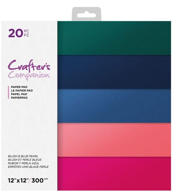 Crafter's Companion Blush & Blue Pearl 12x12 Inch Pearl Pad