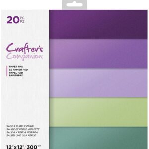 Crafter's Companion Sage & Purple Pearl 12x12 Inch Pearl Pad